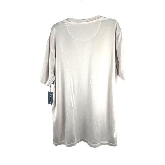 Visitor Premium Men's Solid Poly Crew Neck T-Shirt XXL Pastel Pink Short Sleeves - Picture 6 of 8